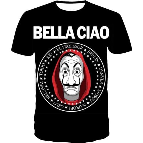 The House of Paper T Shirt Money Heist Men Women T-shirts La Casa De Papel Tshirt Funny Children Top Tee Clothes T-shirt Female