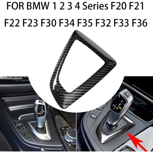 F30 carbon fiber car interior,gear cover decoration is suitable FOR BMW 1234 series F20 F21 F22 F23 F34 F35 F32 F33 F36 stickers