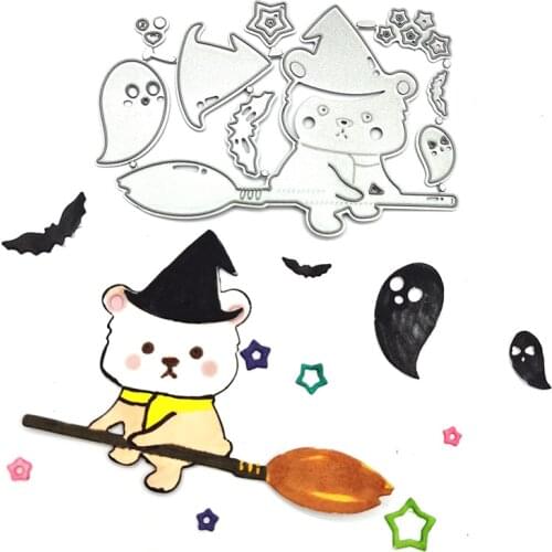 Julyarts Bear Die Cuts for Card Making Craft Dies Embossing Photo Album Embossing Cutting Metal Dies Scrapbook