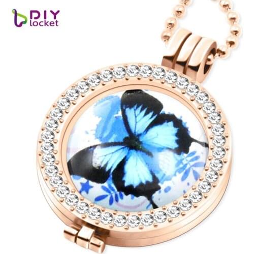 My coin necklace "Butterfly" 33mm coins for Women fit 35mm coin holder /coin disc with 80cm bead chain 6 style choose MICP96-101