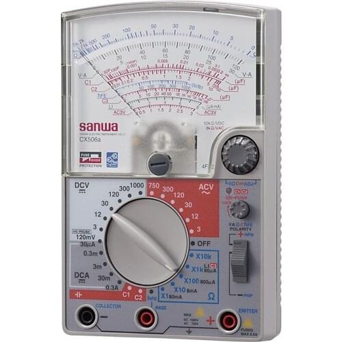 SANWA CX506A Multimeters Capacitance measurement function with built-in transistor oscillator