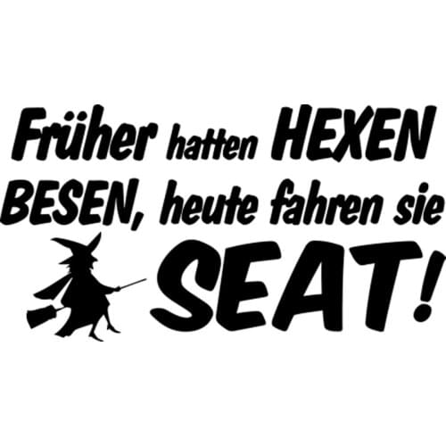 Bumper Stickers Earlier, Witches Today Have Brooms To Ride Vinyl Car Packaging Personalized Decals