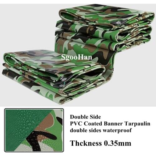 Rainproof Cloth Double Side PVC Coated Banner Tarpaulin Truck Canopy Shade Sail Dog House Shed Waterproof Cloth Outdoor Awning