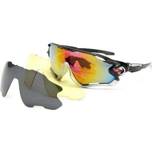 2021 3 Sets Of Lens Outdoor Photochromic Cycling Sunglasses Sports Polarized Sun Glasses For Men Women