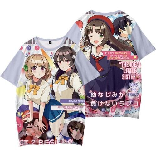 Osananajimi ga Zettai ni Makenai Love Comedy T Shirt Cosplay Tees kids T-shirt 3D Print Streetwear Mens clothes