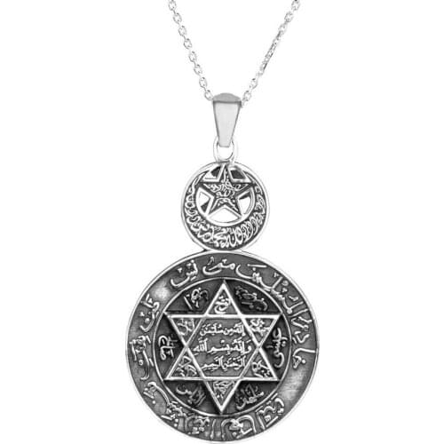 Vintage Star of David Solomon Necklace Women Accessory Solid 925 Sterling Silver Made in Turkey Women For Gifts