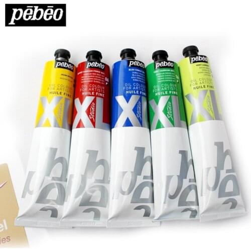 Pebeo Studio XL S1 200ml Oil Paints Professional Painting High-capacity Student Art Pigments Leather Pigment