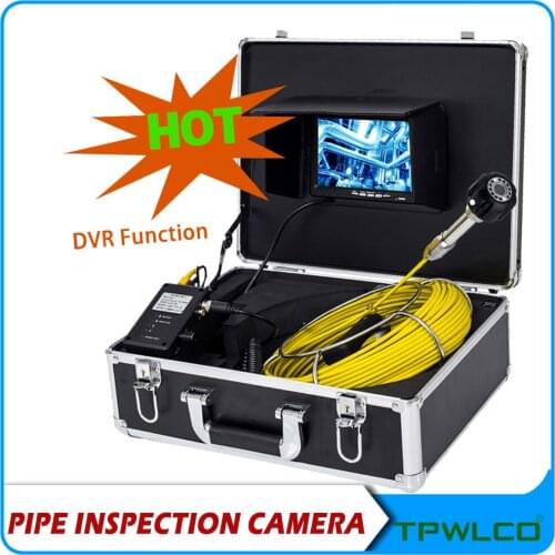 Portable 4500mAh Sewer Endoscope 23mm Lens IP68 Waterproof Industrial Drain Pipe Inspection Video Camera Support Video Recorder