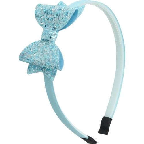 1 PC Girls Bow Hairband Headband Big Bows Shinny Glitter Sequins Design Hairbands Head Band Children Hair Accessories