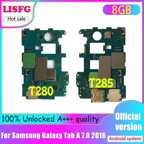 100% Unlocked Mainboard for Samsung Galaxy Tab A 7.0 2016 T280 T285 Motherboard For Samsung T280 T285 logic board good working