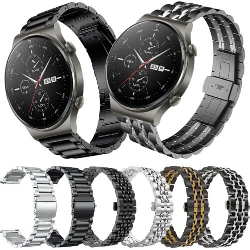 Classic Metal stainless steel Wrist Band For Huawei Watch GT 2 Pro Smartwatch Strap for GT 2e &GT2 42mm 46mm Bracelet Watchbands