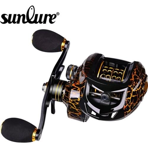 Sunlure New Metal Spool Baitcasting Reel 10kg Max Drag 7.2:1 High Speed Gear Ratio Fishing Wheel Magnetic Brake Fishing Reel