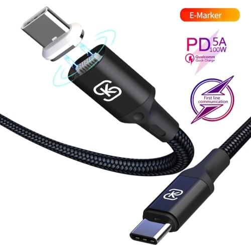 USB 3.1 Type C To USB C Cable For MacBook Pro 100W PD Quick Charge 4.0 3.0 For Samsung S10 Xiaomi Redmi K20 USBC Charger SIKAI