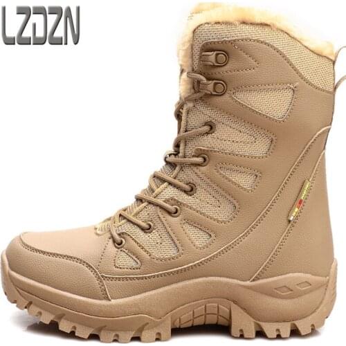 Martin Northeast Cold-Proof Cotton Shoes Snow Boots Protection Plus Velvet Thick Winter High Waist Warm Special Forces Warfare