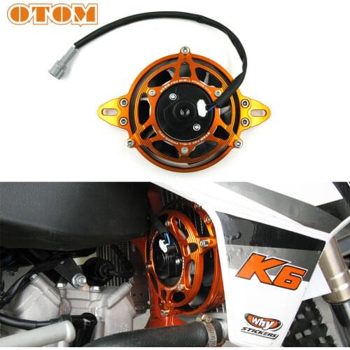 OTOM Radiator Fans Motorcycle Parts Electric Radiator Cooling Fan Assembly Dirt Street Bike For HONDA KTM KAWASAKI SUZUKI YAMAHA