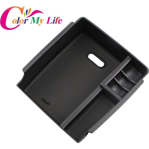 Color My Life For Hyundai IX25 Creta LHD Central Armrest Box Suitcase Storage Holder Tray Container Box Clapboard Accessories