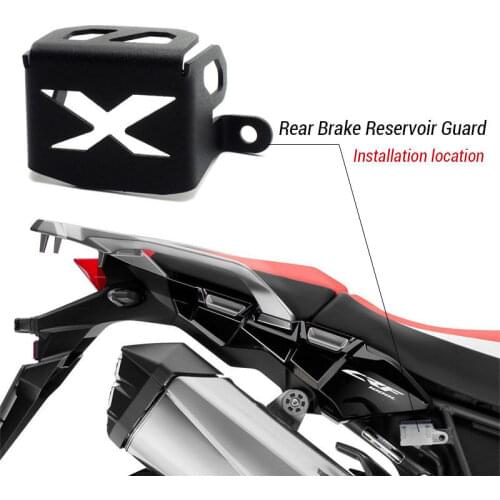 For Honda CRF 1000L Africa Twin 2016 2017 Motorcycle Rear Brake Reservoir Guard Protective Cover Protector