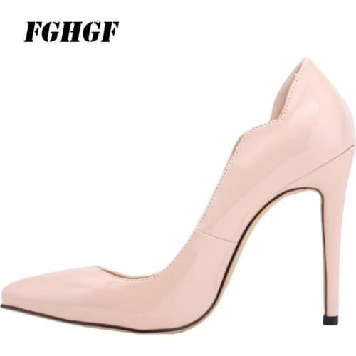 2019 New Women Pumps Fashion High Heels Shoes Black Pink Yellow Shoes Women Bridal Wedding Shoes Ladies