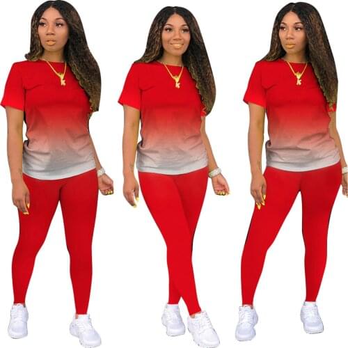 Womens Summer Cool Leisure Two Piece Set Professional Soft Breathable Quick Dry Sport Suit Round Neck Fitness Running Suit