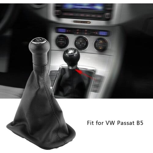 5 Speed Car Gear Shift Knob Gearstick Gaiter Boot Kit for VW Passat B5 Gearstick Knob Gaiter Car-Styling
