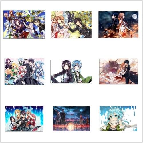 5D DIY Diamond Painting Wall Art Cartoon Anime Sword Art Online Embroidery Full Mosaic Cross Stitch Kits Living Room Home Decor
