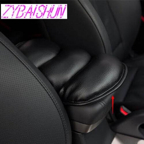Car armrest of soft leather center console box for Hyundai ix35 iX45 iX25 i20 i30 Sonata,Verna,Solaris,Elantra,Accent,Veracruz