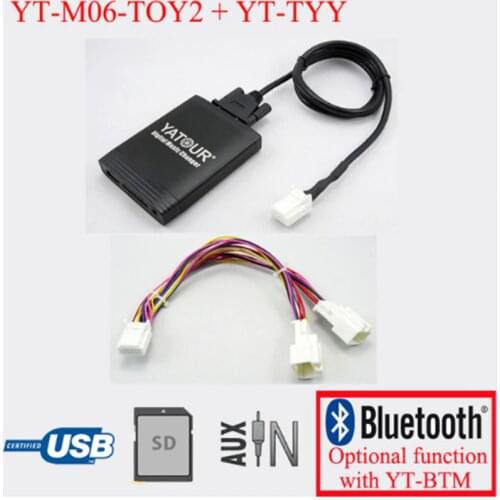 Yatour for Lexus RX 480 RX 300 RX 330 RX 350 2004-2009 With Y cable navi Car stereo USB SD MP3 Player Bluetooth Adapter 6+6 pin