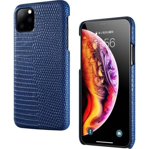 For Iphone 11 2019 Phone Back Case Lizard Skin Genuine Leather Protective Case Slim Businss Smart Cover For Iphone 11 Pro Max