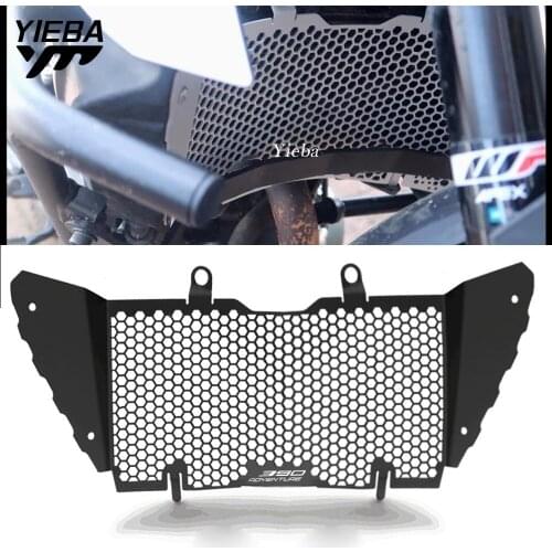 Black Silver Radiator Guard Radiator Grille Protection Cover Aluminum Fit 390 ADV For 390 Adventure 2019 2020 2021 Adventure 390
