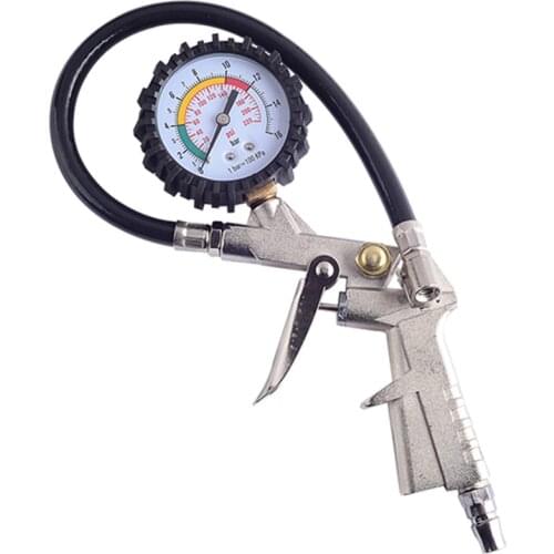Car Tire Air Pressure Inflator Gauge 0-16bar/0-220psi Mechanical Dial Inflated Pumps Deflated Inflation Motorcycle Repair Tools