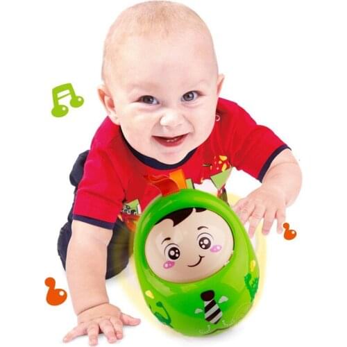 Baby Toys Brinquedos para Bebe Matlyoshka Tumbler Doll Boneca Baby Musical Rattles Ring Bell Cute Newborns Roly-poly