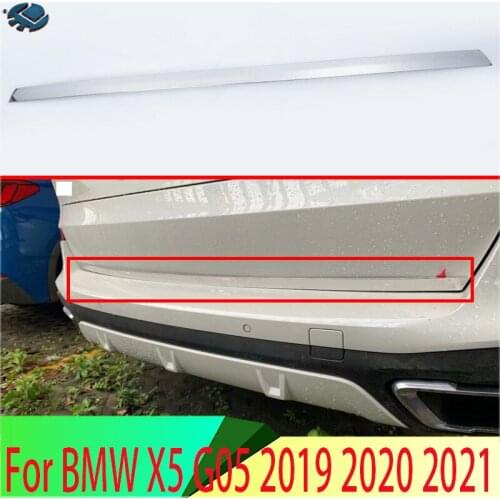 For BMW X5 G05 2019 2020 Stainless Steel Tail Gate Door Cover Trim Rear Trunk Molding Bezel Styling Sticker Garnish