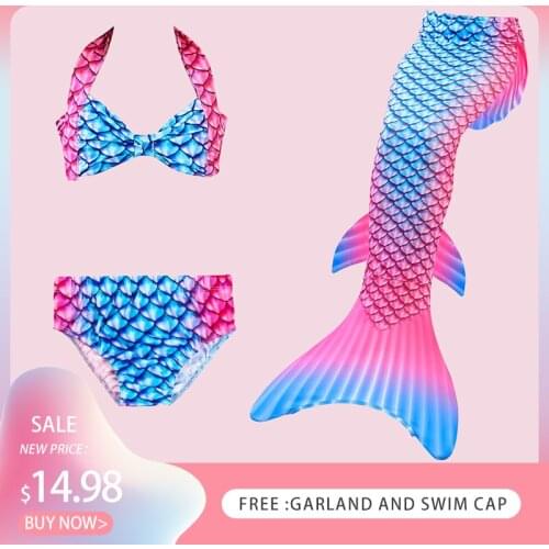 Girls Mermaid Tails Swimming Dresses Cosplay Costume Beach Clothes Little Children Mermaid Swimsuit for Kids Swimmable Costume