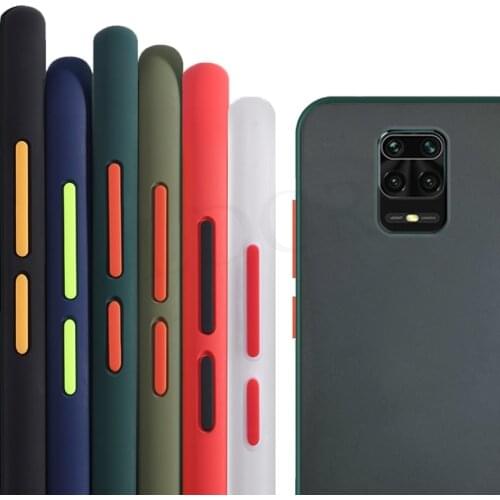 For Xiaomi Redmi Note 9S 9 Pro Case Cover Mi Note 10 Lite Pro Anti-knock Bumper Matte Clear Armor Phone Back Case Redmi Note 9