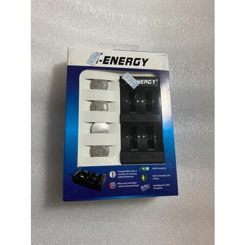 SZYLIJ good quality LIR2032 3.6V buttons intelligent rechargeable lithium battery charger kit for CR2032 3.6 V