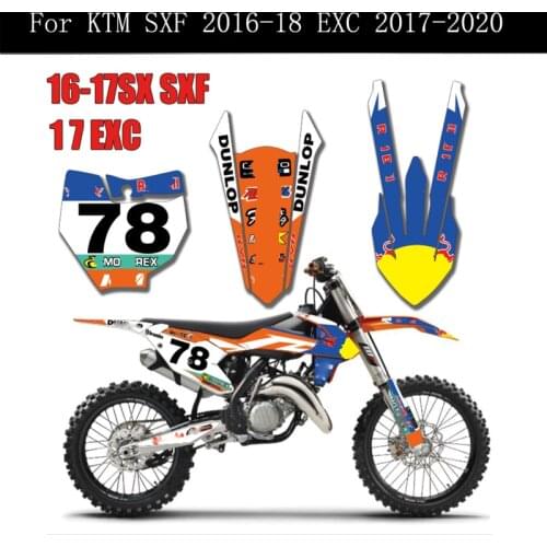 Fairings Graphics Stickers Kits Background Decals 125 250 300 350 450 500 SX SXF XC XCF 2016-2018 EXC EXC-F 2017 2018 2019 2020