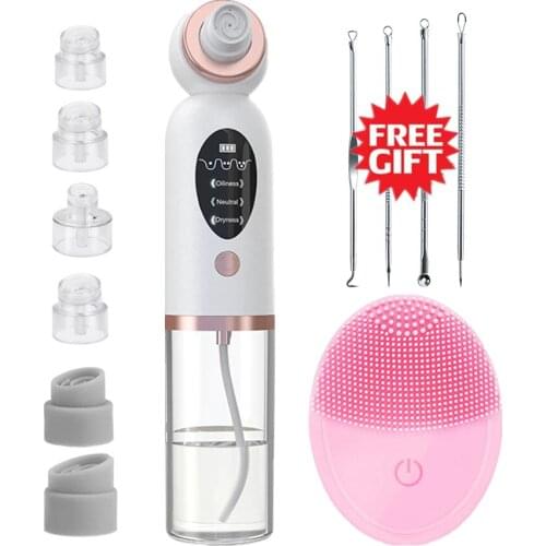 Newest Blackhead Remover Vacuum Pore Cleaner Small Bubble Acne Pore Cleaner Water Circulation to Clean Nose T Zone Skin Care