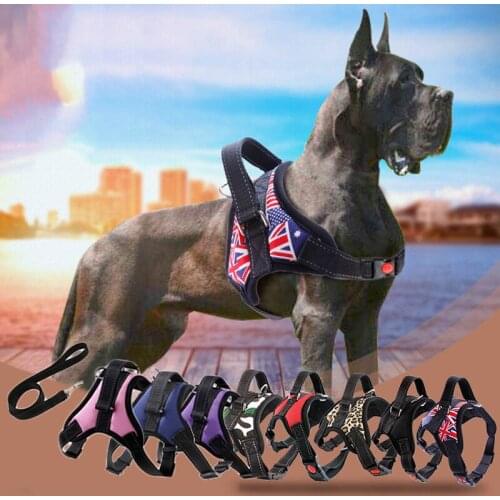 New Dog Harness Vest/Rope Pet Dog Accessories Safe Breathable Mesh Reflective Tape Dogs Leash Dropshipping Perros Accesorios