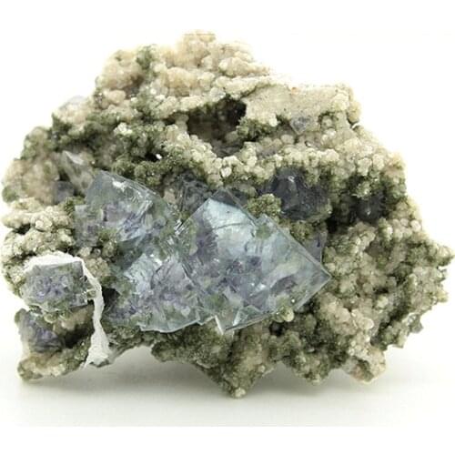 Yaogangxian high permeability fluorite symbiotic mica mineral specimens teaching specimens small ornaments favorites Extraordina
