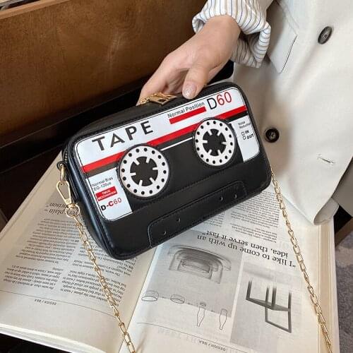 Wish Fashion Personality Evening Bag/Tape Cassette Dinner Bag/Womens Clutch Crossbody Bag