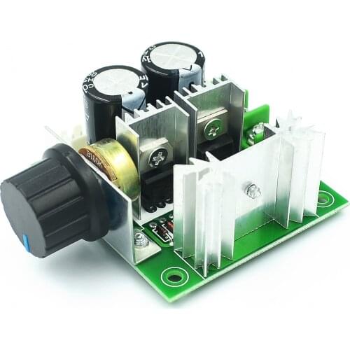 12V-40V 32V 10A Auto PWM DC Motor Speed Controller Regulator Governor with Knob Switch Volt Regulator Dimmer 400W Board Module