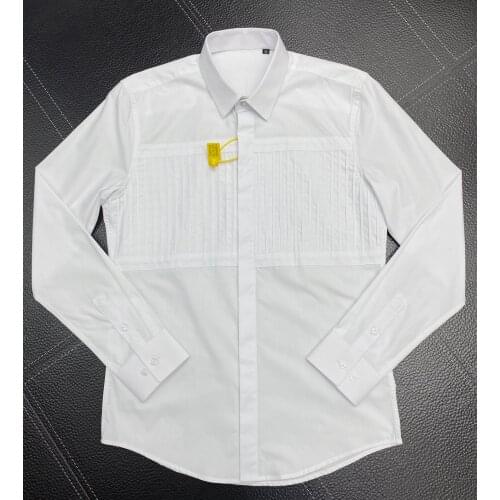 Brand Label Men Shirt Casual Slim Business Male Long Sleeve Shirts men High quality Cotton Chemise homme Plus size Camisas