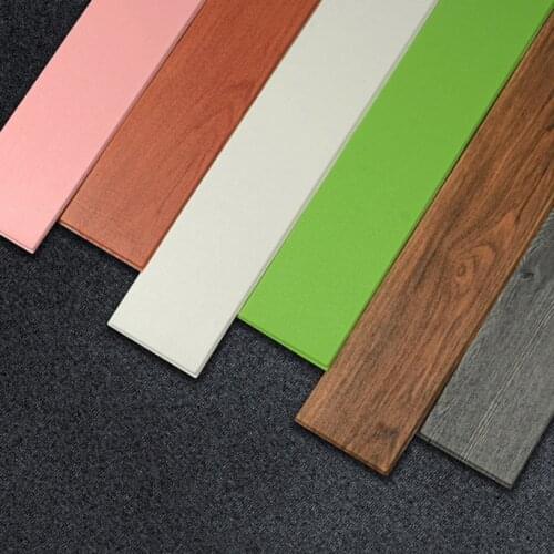 Self-Adhesive Waterproof Skirting Waistline Living Room Floor Corner Corridor Wall Stickers PVC Wood Grain Stereo Tile Stickers