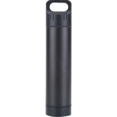 Waterproof Aluminium Alloy Pill Box With A Handle On The Cap Suitable For Outdoor Using Fishing Camping Hiking