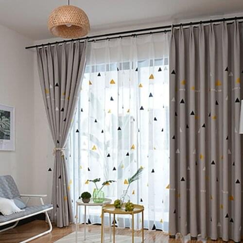 Curtain Cortinas De Dormitorio Curtains For Living Room тюль Douchegordijn Shower Curtains Rideaux Para Salon Nordic рулонные