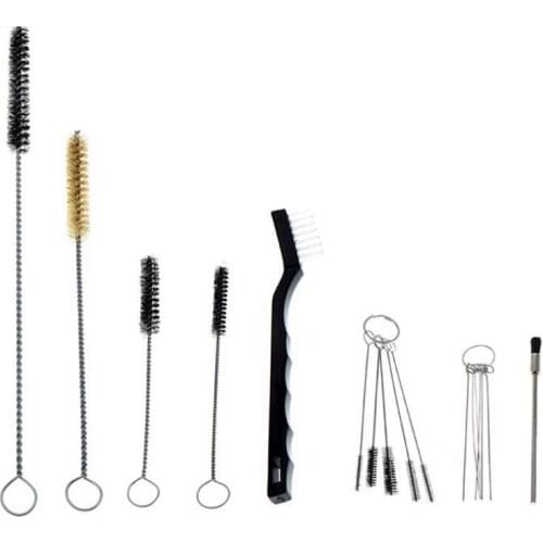 17PCS Spray Gun Cleaning Kit Airbrush Spray Cleaning Repair Tool Kit Stainless Steel Needle & Brush Set For Spray Guns Cleaning