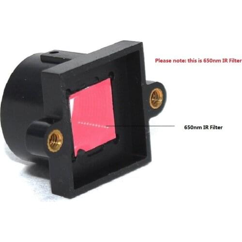 2pcs M12 Mount Holder with 650nm IR Filter M12 Lens 20mm Hole Distance For CCTV Camera