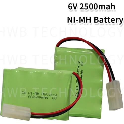 2 PCS/LOT Brand New 6V AA 1800mAh Ni-Mh Battery Rechargeable Batteries Pack Free Shipping