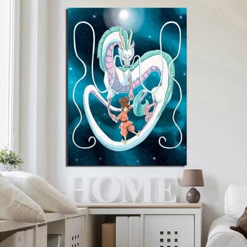 5D Diamond Painting Spirited Away Hayao Miyazaki Cross Stitch Kit Mosaic Picture Cartoon Anime Diamond Embroidery Home Decoratio