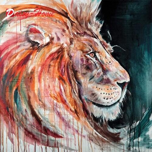 5d DIY Diamond Painting Mosaic Lion Set Art Full Square Diamond Embroidery Cross Stitch Animal Home Decoration